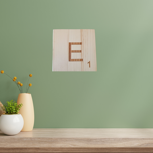 Lettres en bois style Scrabble - Déco murale