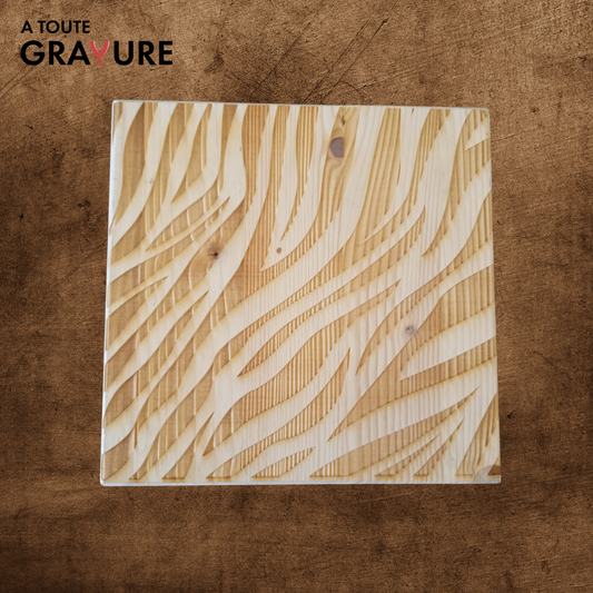 Dessous de plat en bois – Motifs Zèbre, Léopard ou Paresseux