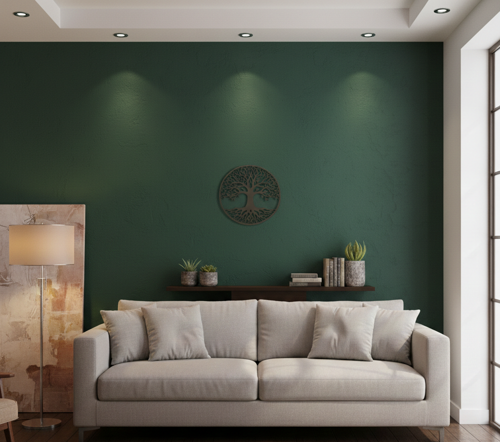 Arbre de Vie mural en MDF noir