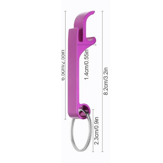 Porte-clés décapsuleur personnalisé – Aluminium anodisé