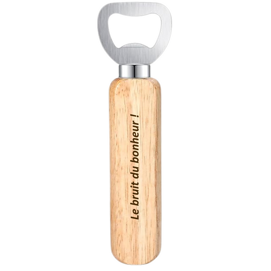 Décapsuleur en bois personnalisable