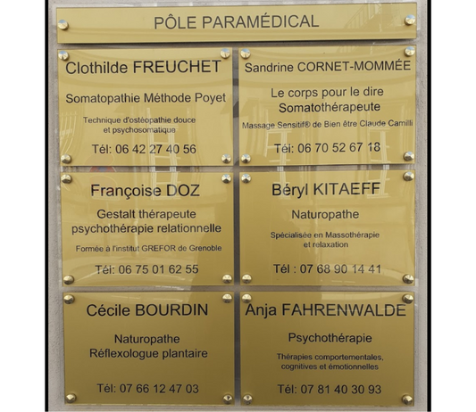 Plaque professionnelle